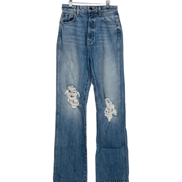 Khaite High-Rise Straight Leg Jeans - Picture 1 of 5